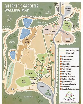 Merkerk Gardens Walking Map | Trails on Whidbey Island